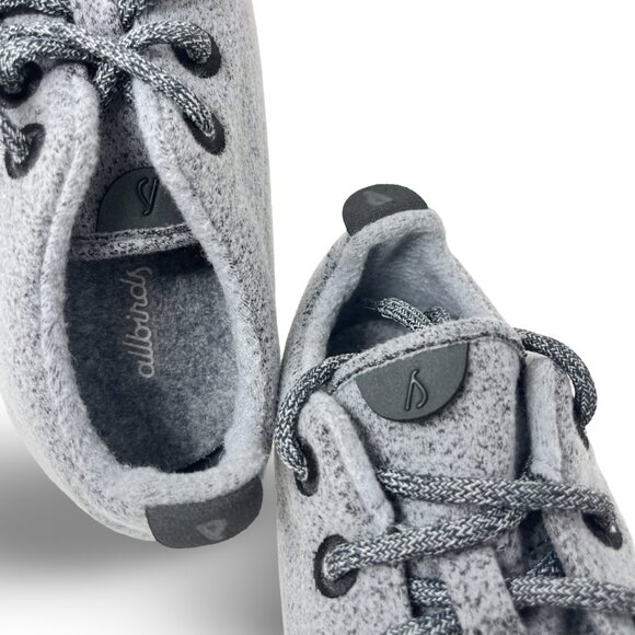 Pre-Owned ~ Allbirds Wool Runners | Mens 10US | Merino Wool | Gray & White - Picture 6 of 8